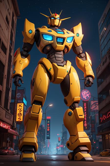 381611-1633649803-Pixar render,best quality,masterpiece,realistic,sky,night,1man, yellow mecha_robot,relic scenes,cyberpunk,school of fish,(neon l.png